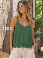 Lulusun Cotton Crochet Singlet