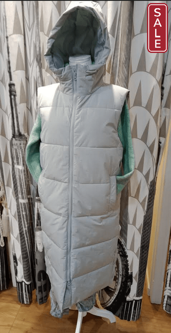 Spanner Coats XS / Iceberg Sp Long sleeveless puffer