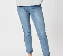 Reversible slim leg jean denim