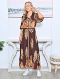 Warina Maxi Dress- rust New U Collections