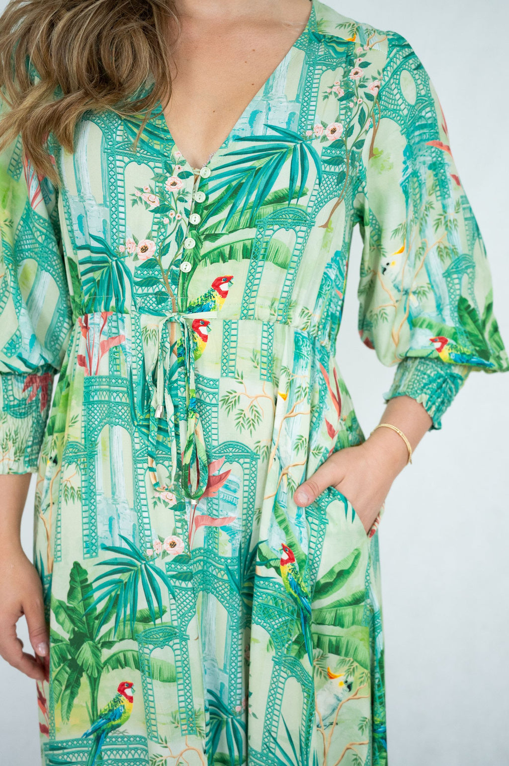 SIS Parrot Garden Dress