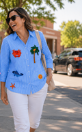 JG Emblem LS shirt Blue Joop & Gypsy