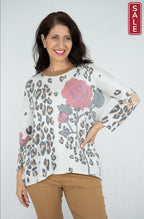 WT Rose & Leopard Jumper