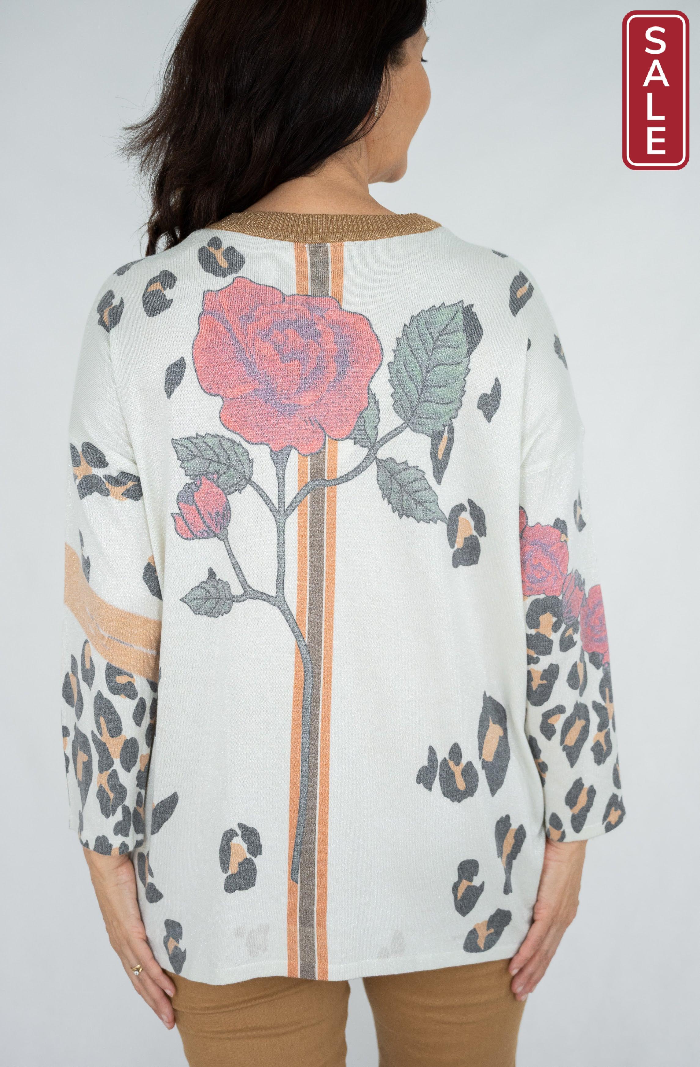WT Rose & Leopard Jumper