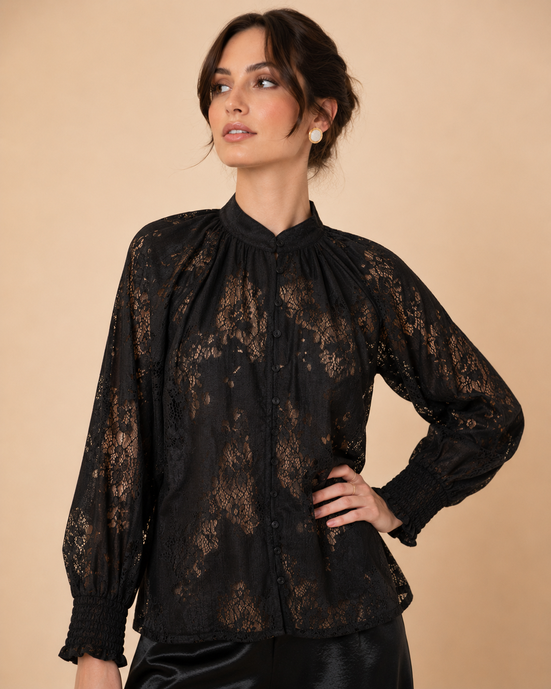 Luella Lace Blouse Black So in style