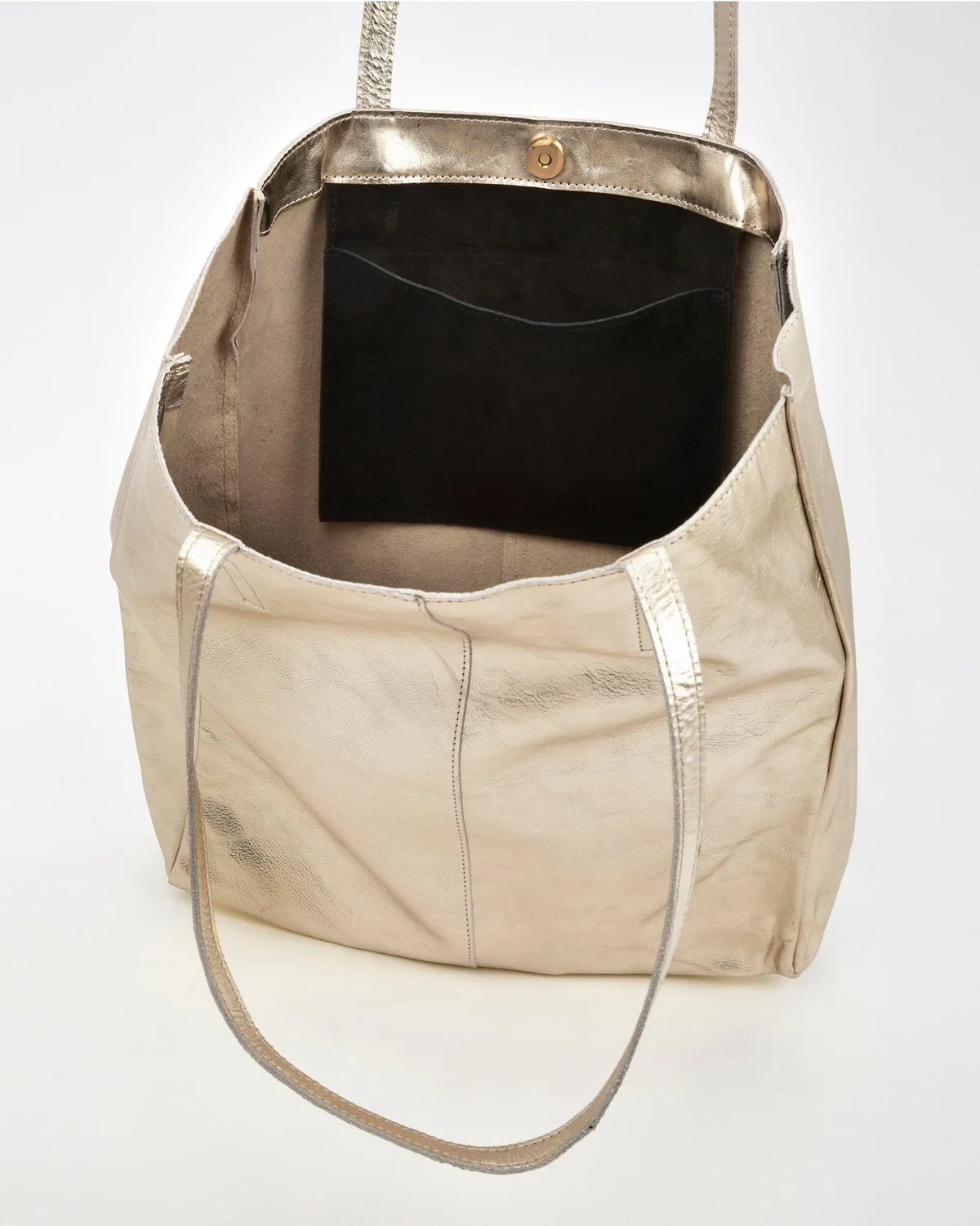Venus Metallic Leather Hobo