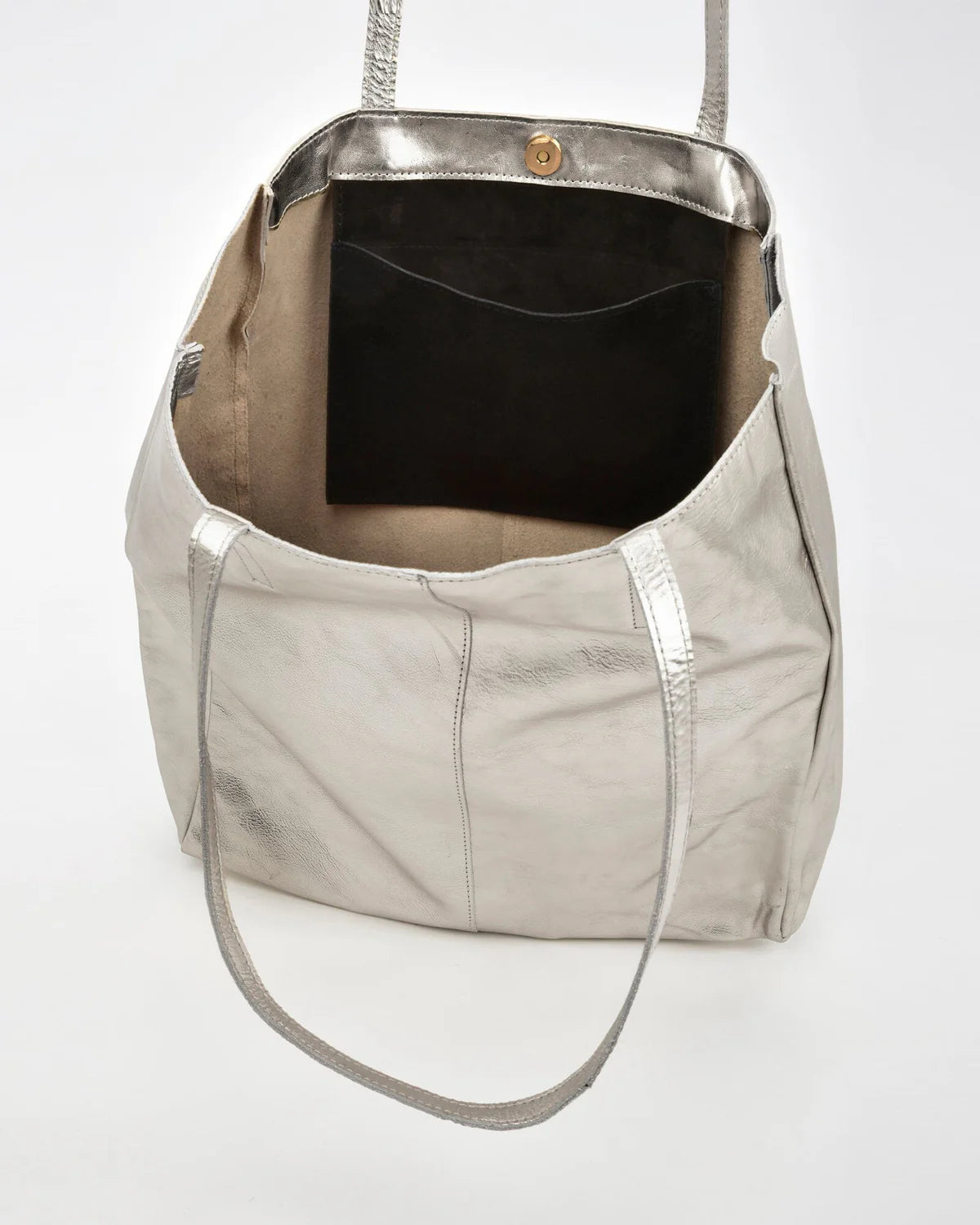 Venus Metallic Leather Hobo