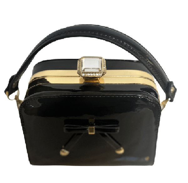 vera may Bag Sadria patent evening bag