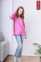 WL Julia cotton Vneck knit