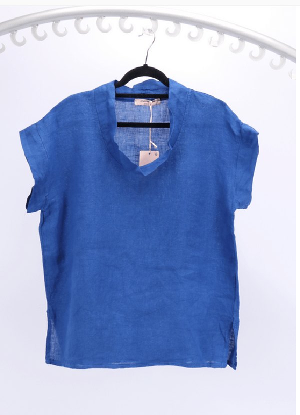 Wednesday Lulu shirt/top cobalt blue / S/M WL Corrie cowl neck top