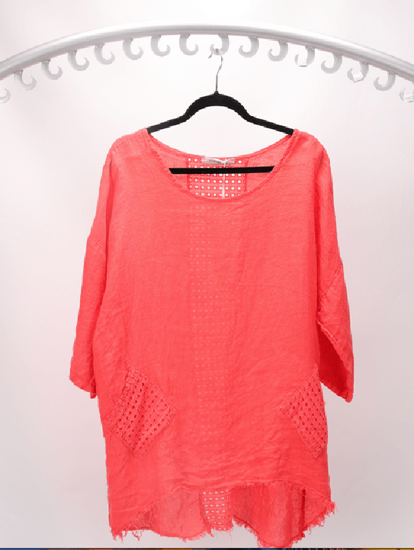 Wednesday Lulu top One size / Coral Artemis Top