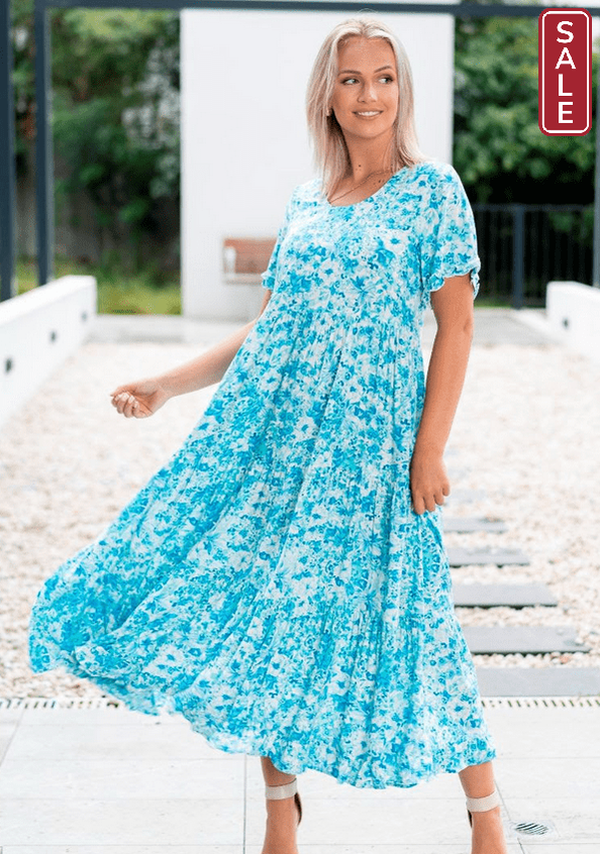 willow tree Dress Light blue / 8 WT Jasmin maxi blue