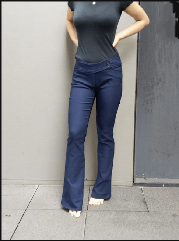 willow tree Pants 4 / Navy Navy 2 Button Pants