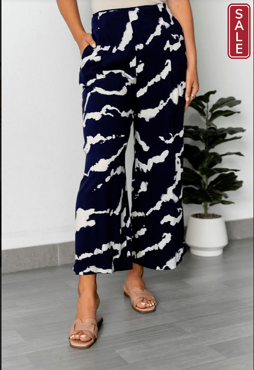 willow tree Pants 8 / navy abstract Rocroi pants abstract