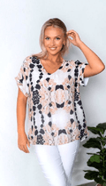 WT Lynn Leaf blouse