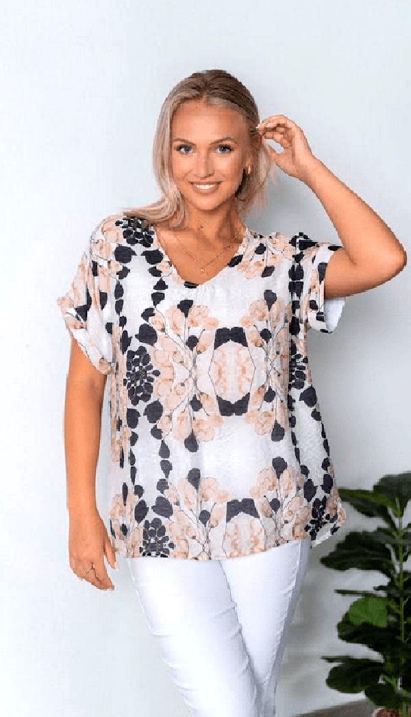 WT Lynn Leaf blouse