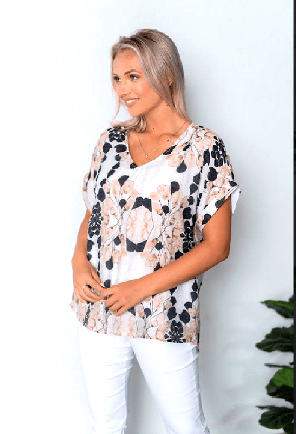 WT Lynn Leaf blouse