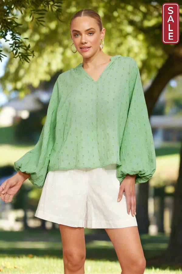 Zephyr blouse Jade