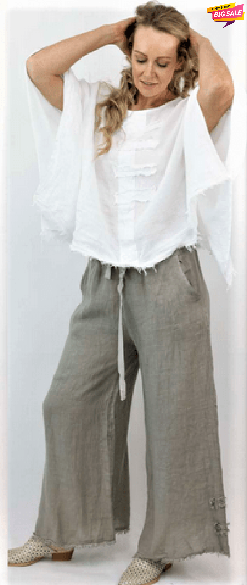 Ameise linen pants S / Sage Deron Linen Pants