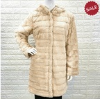 LONG PANEL FUR COAT