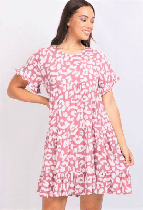 Caroline Morgan Dress 8 / Blush CKM Cotton/Linen dress D508846