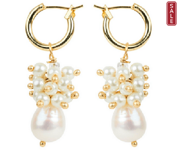 Belladonna Pearl Earrings - Pearl