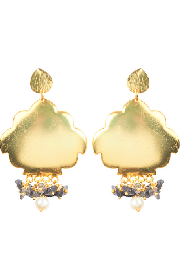 Eden Lux Earrings -brass
