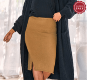 Eb&Ive Skirts S/M / Mustard Astor  Knit Skirt