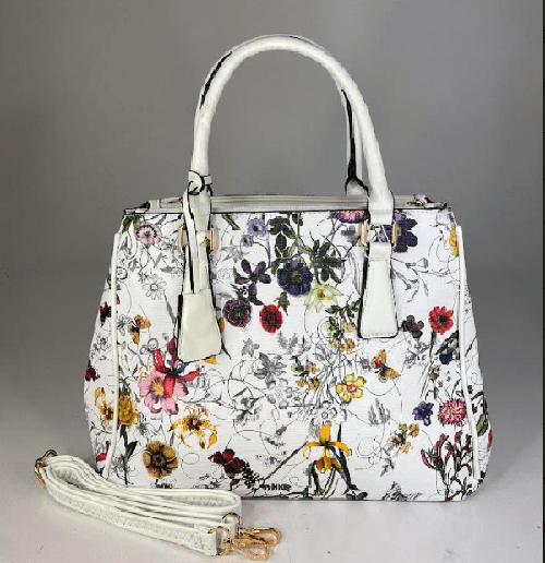 glamour plus Bag WHITE Enchanted Garden Bag