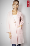 Gypsyroad Bowral coatigan S / Pink Siingle button Patch pocket coatigan